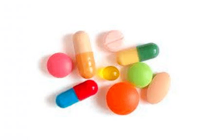 Tabletas para el tratamiento del dolor en las articulaciones de los dedos